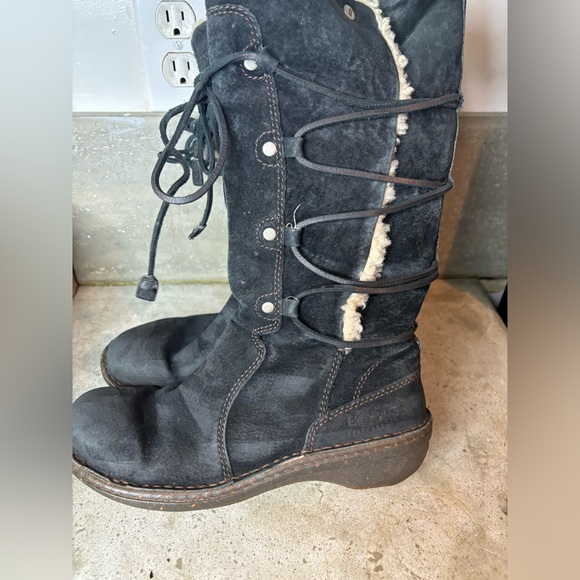 UGG Australia Surfcat Uptown Black Suede Winter Boots Size Women’s 8 - Picture 6 of 13